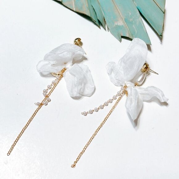 pearl drop earrings #288 - Picture 2 of 2